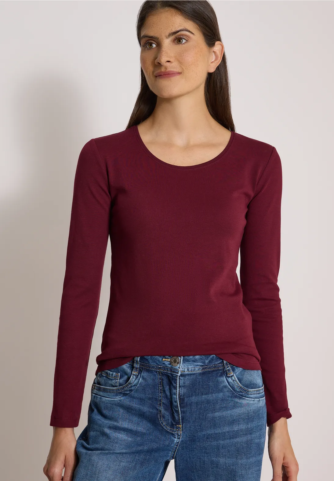 Cecil Basic Shirt Pia - Red Wine