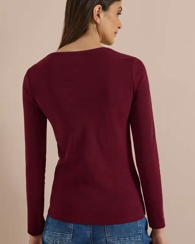 Cecil Basic Shirt Pia - Red Wine