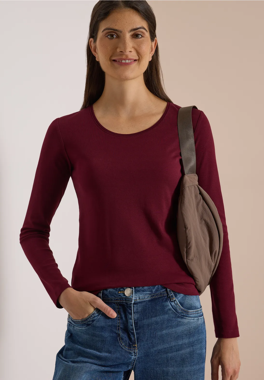 Cecil Basic Shirt Pia - Red Wine
