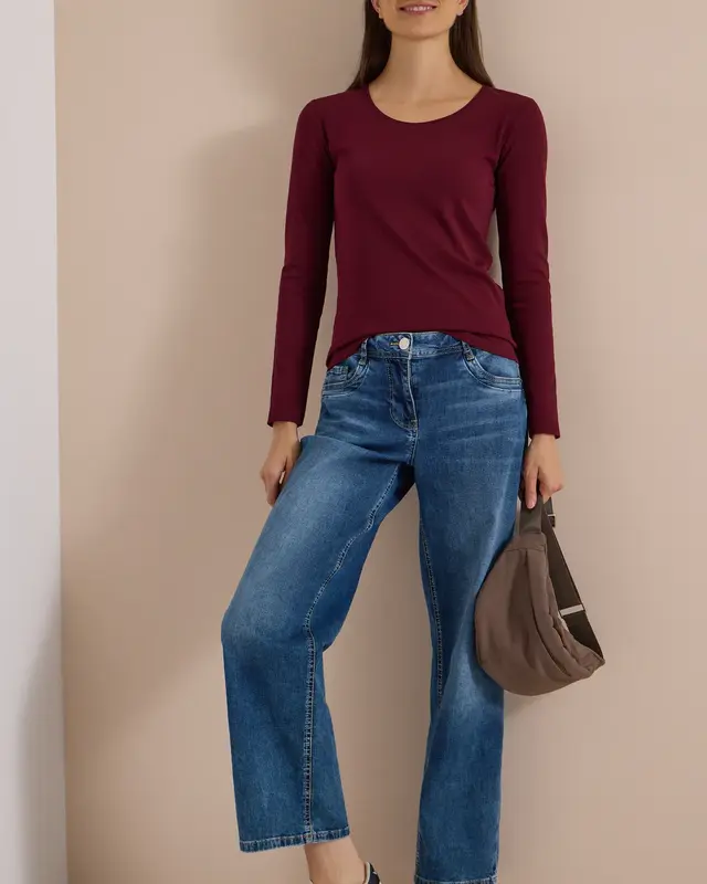 Cecil Basic Shirt Pia - Red Wine