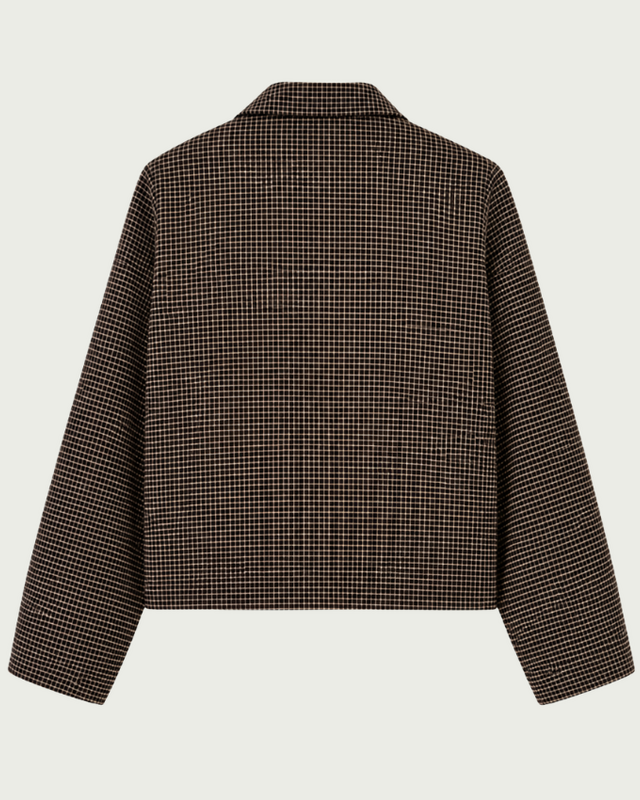 Elvira Collections Jacket Kaylee - Dark Coffee Check