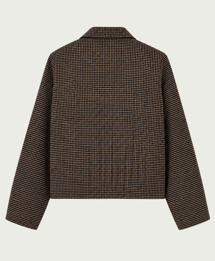 Elvira Collections Jacket Kaylee - Dark Coffee Check