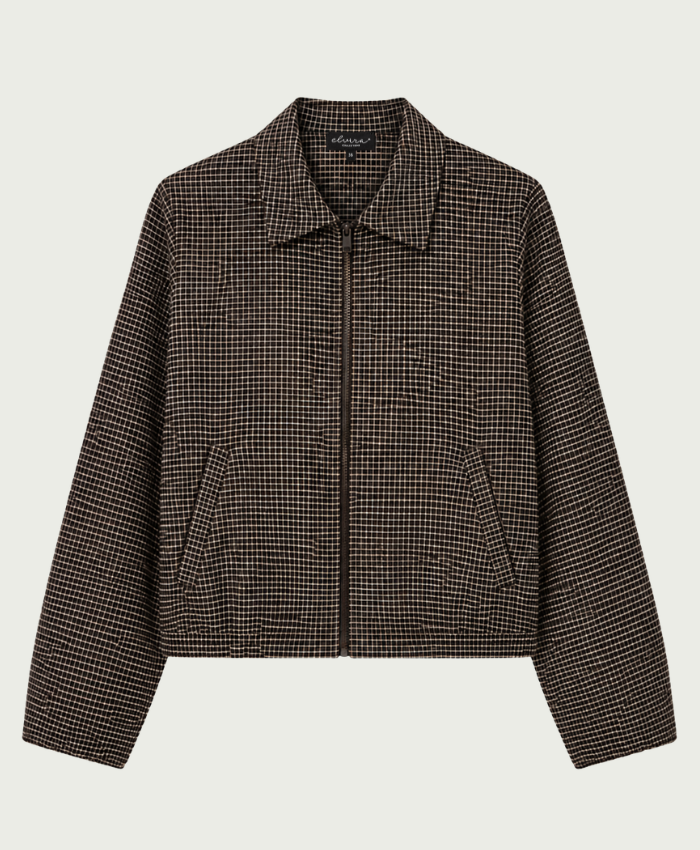 Elvira Collections Jacket Kaylee - Dark Coffee Check