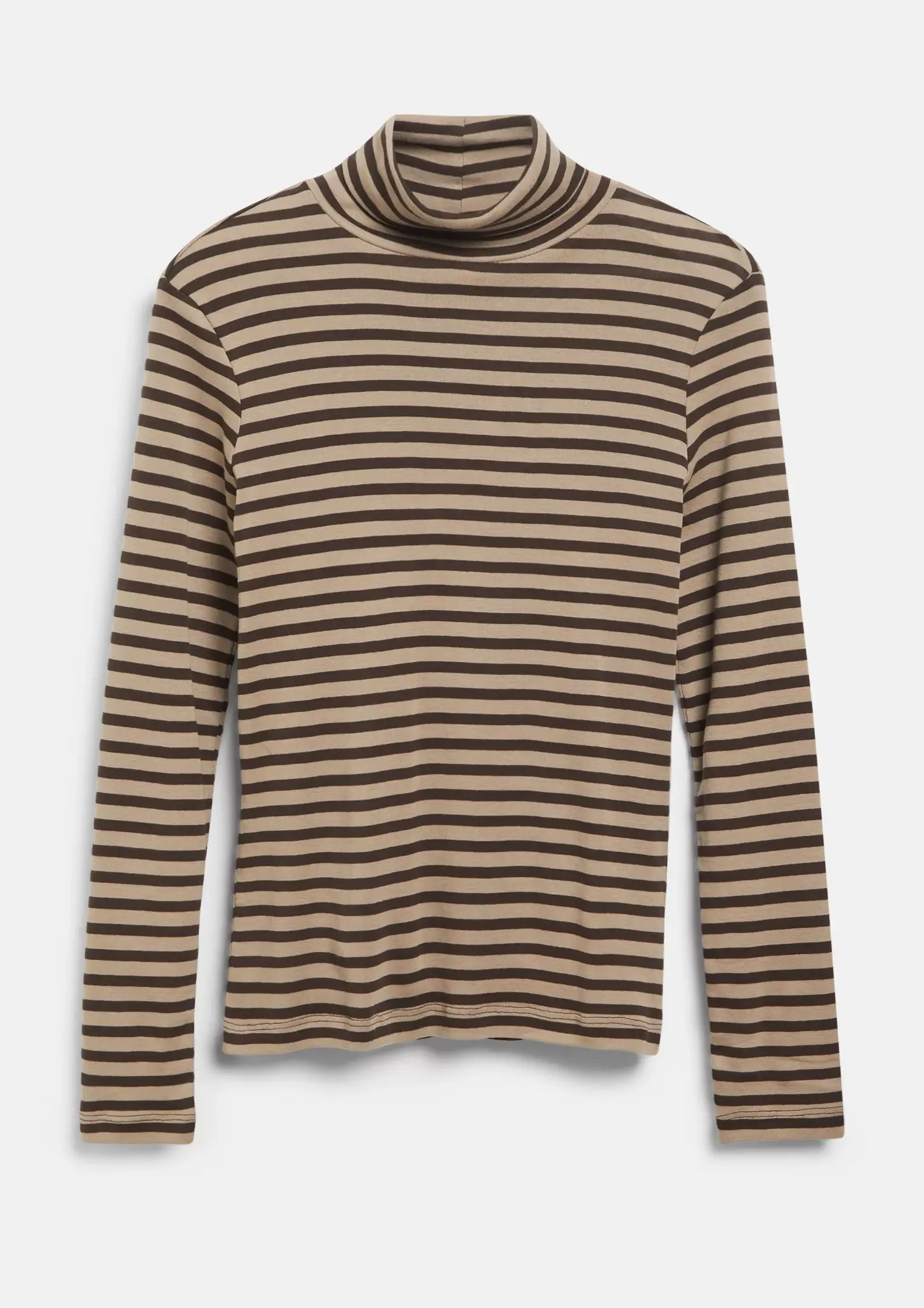 S. Oliver Jersey Shirt with Stripe - Brown