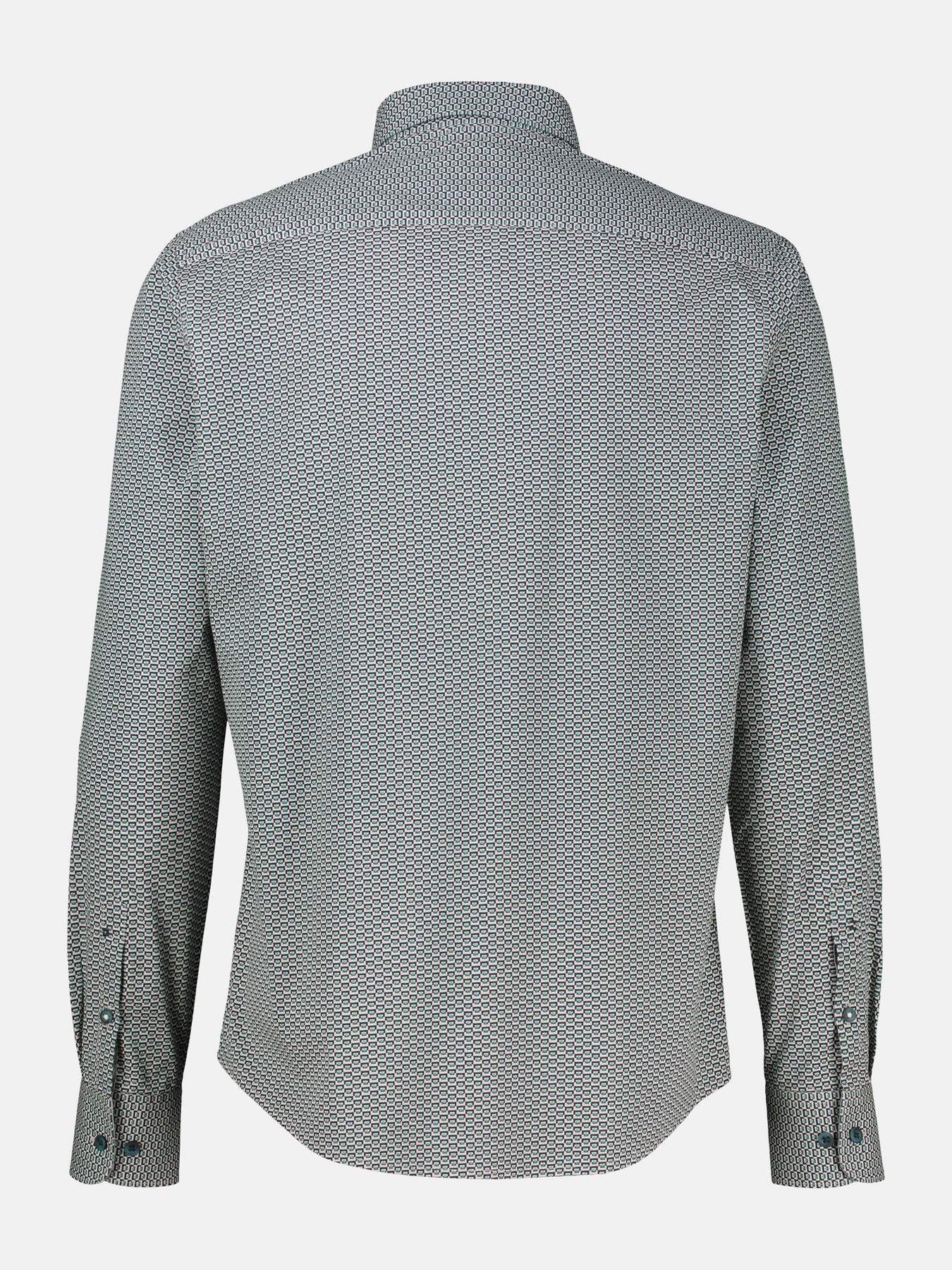 Lerros Overhemd Levendige Print - Gravel Beige