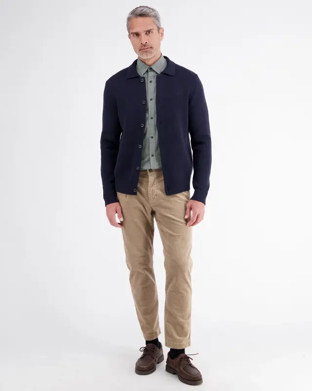 Lerros Overhemd Levendige Print - Gravel Beige