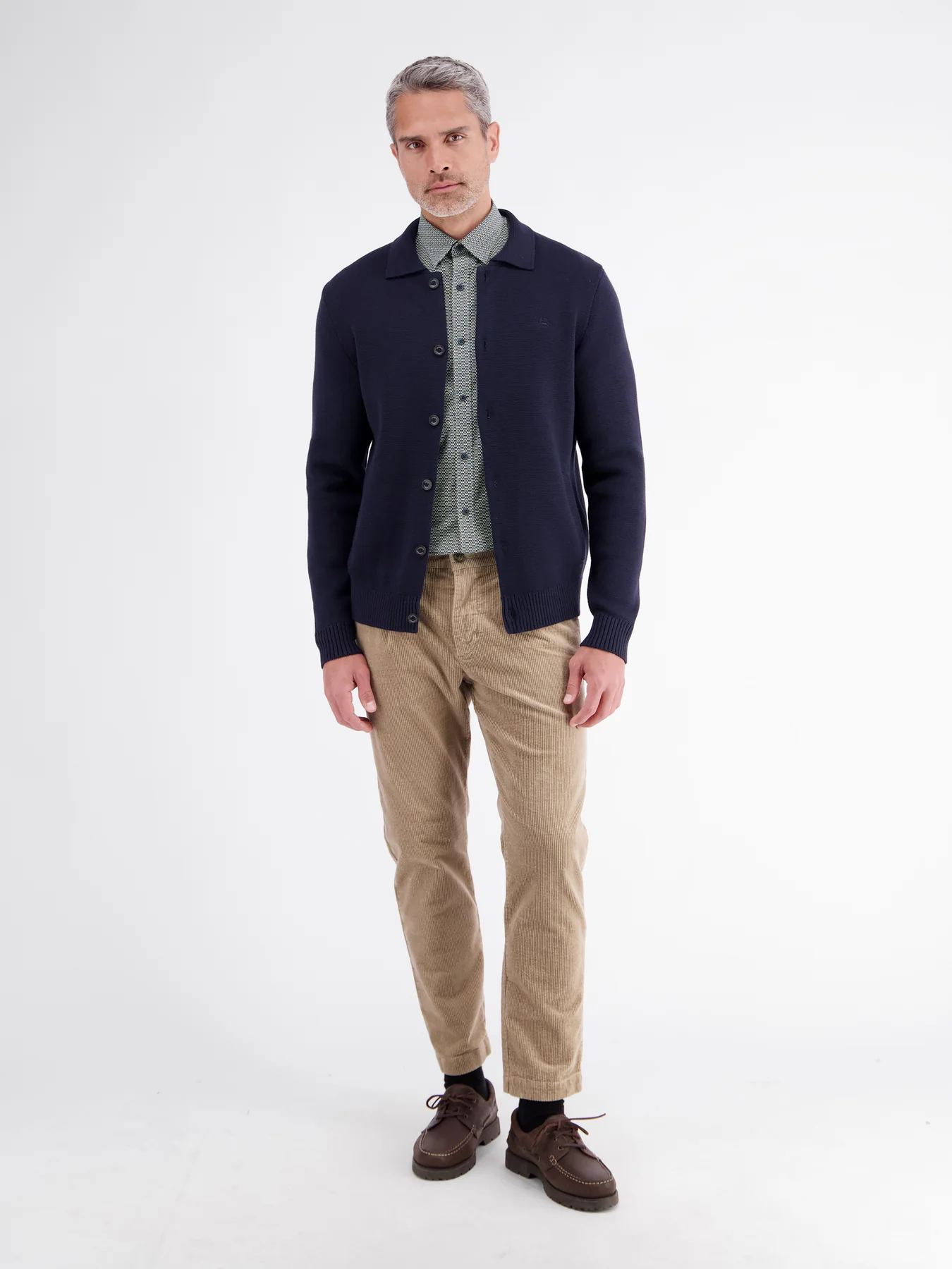 Lerros Shirt with Print - Gravel Beige