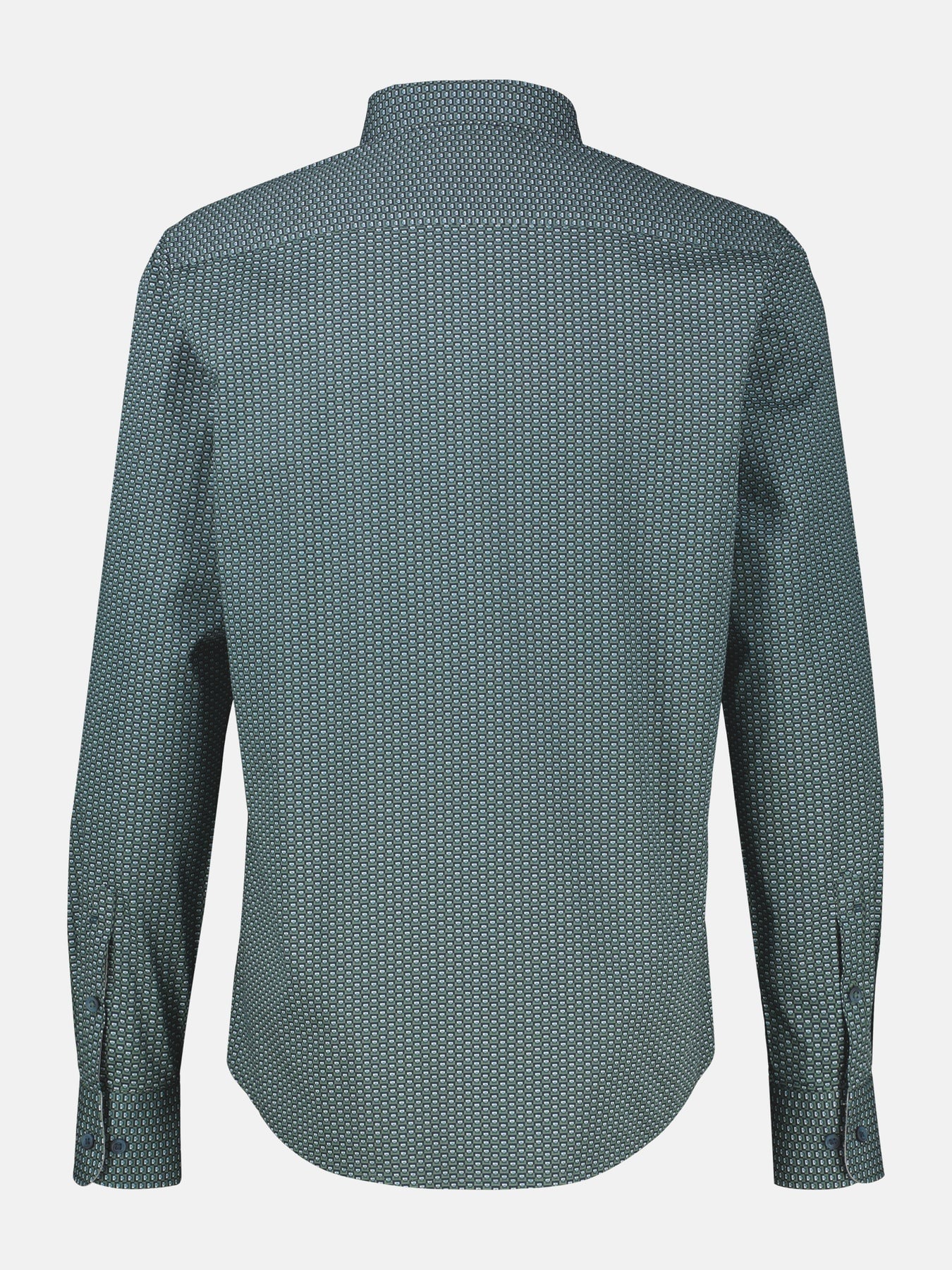 Lerros Overhemd Levendige Print - Basil Green