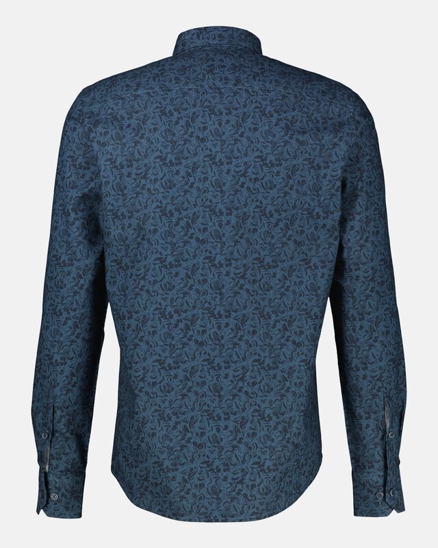Lerros Overhemd, Puur Katoen - Classic Navy