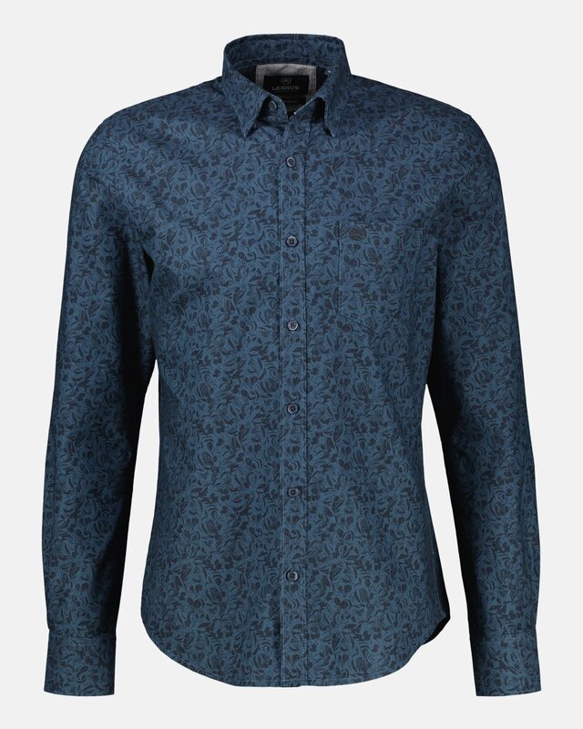 Lerros Overhemd, Puur Katoen - Classic Navy