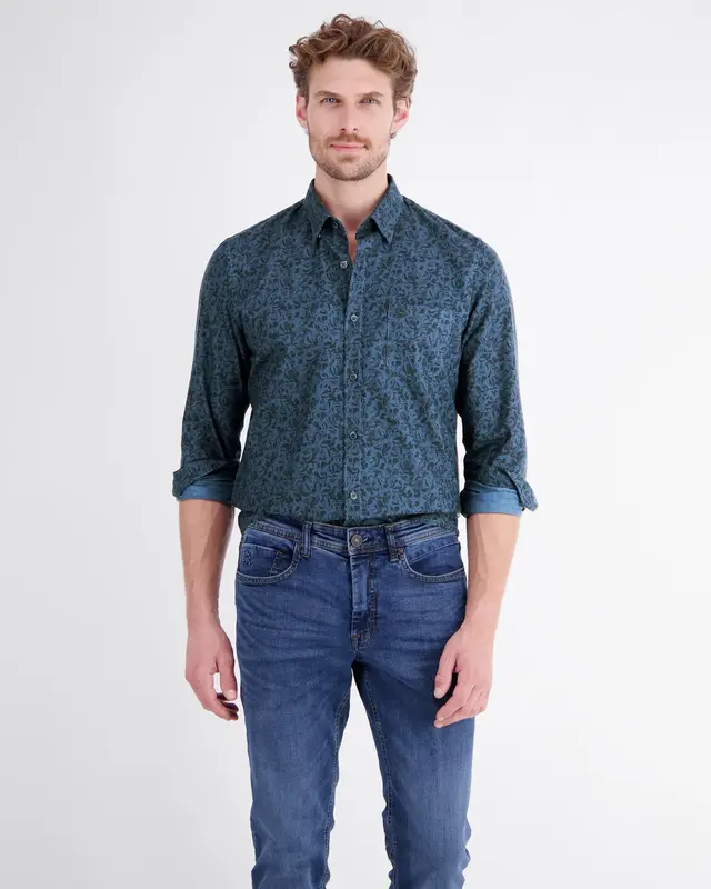 Lerros Reiner Baumwolle, Hemd - Classic Navy