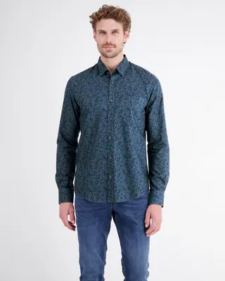 Lerros Overhemd, Puur Katoen - Classic Navy