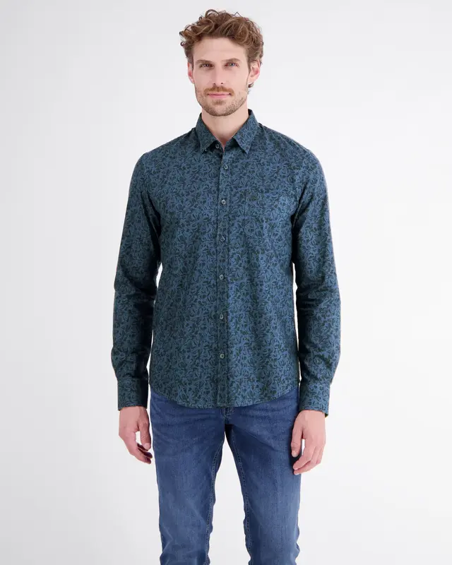 Lerros Overhemd, Puur Katoen - Classic Navy