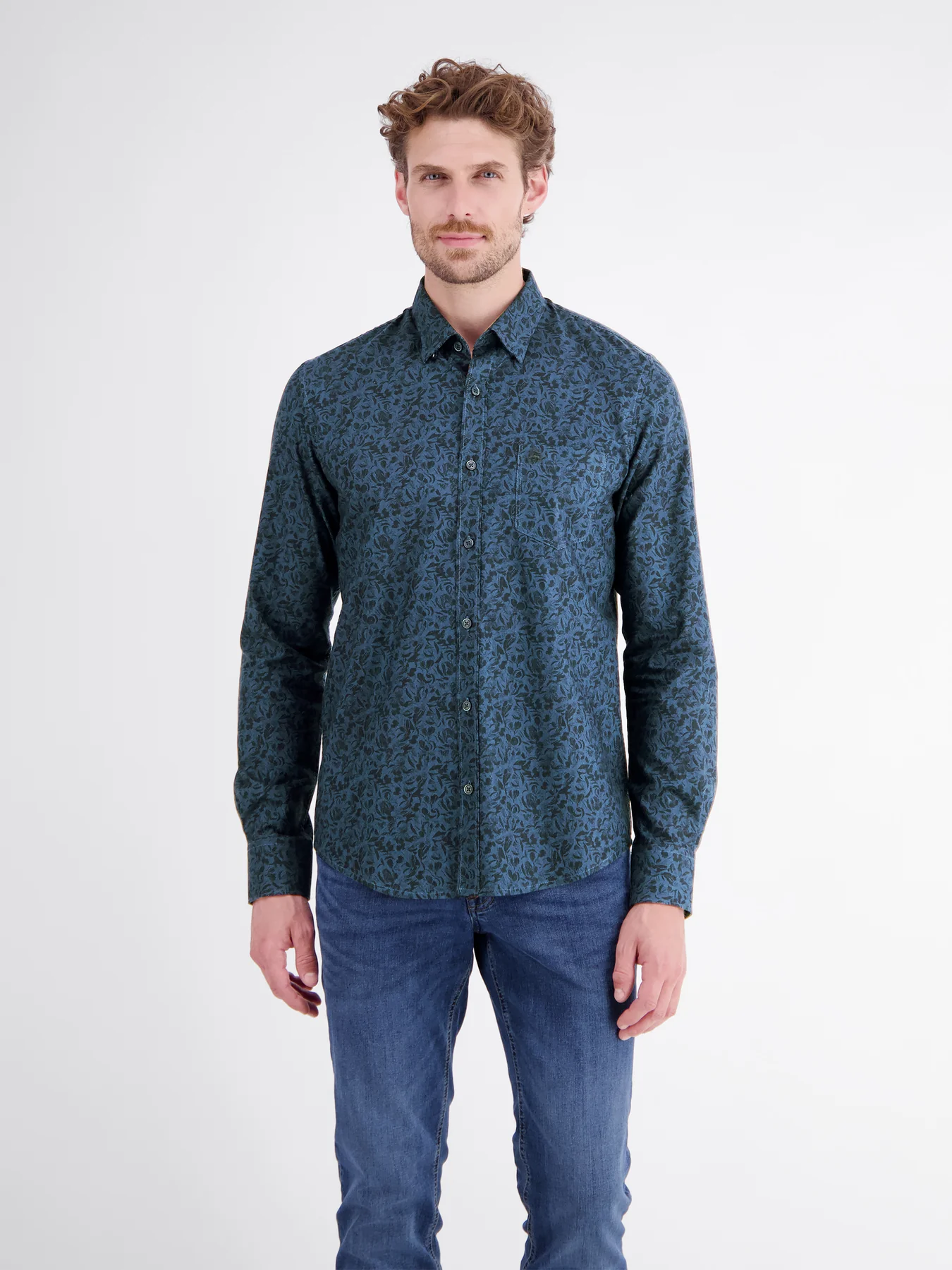 Lerros Reiner Baumwolle, Hemd - Classic Navy