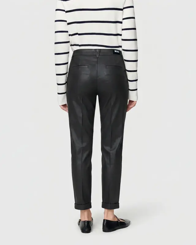 Mac Jeans Coating Chino Turn Up - Black