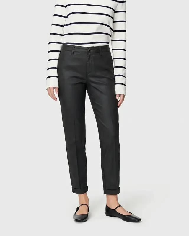 Mac Jeans Coating Chino Turn Up - Black