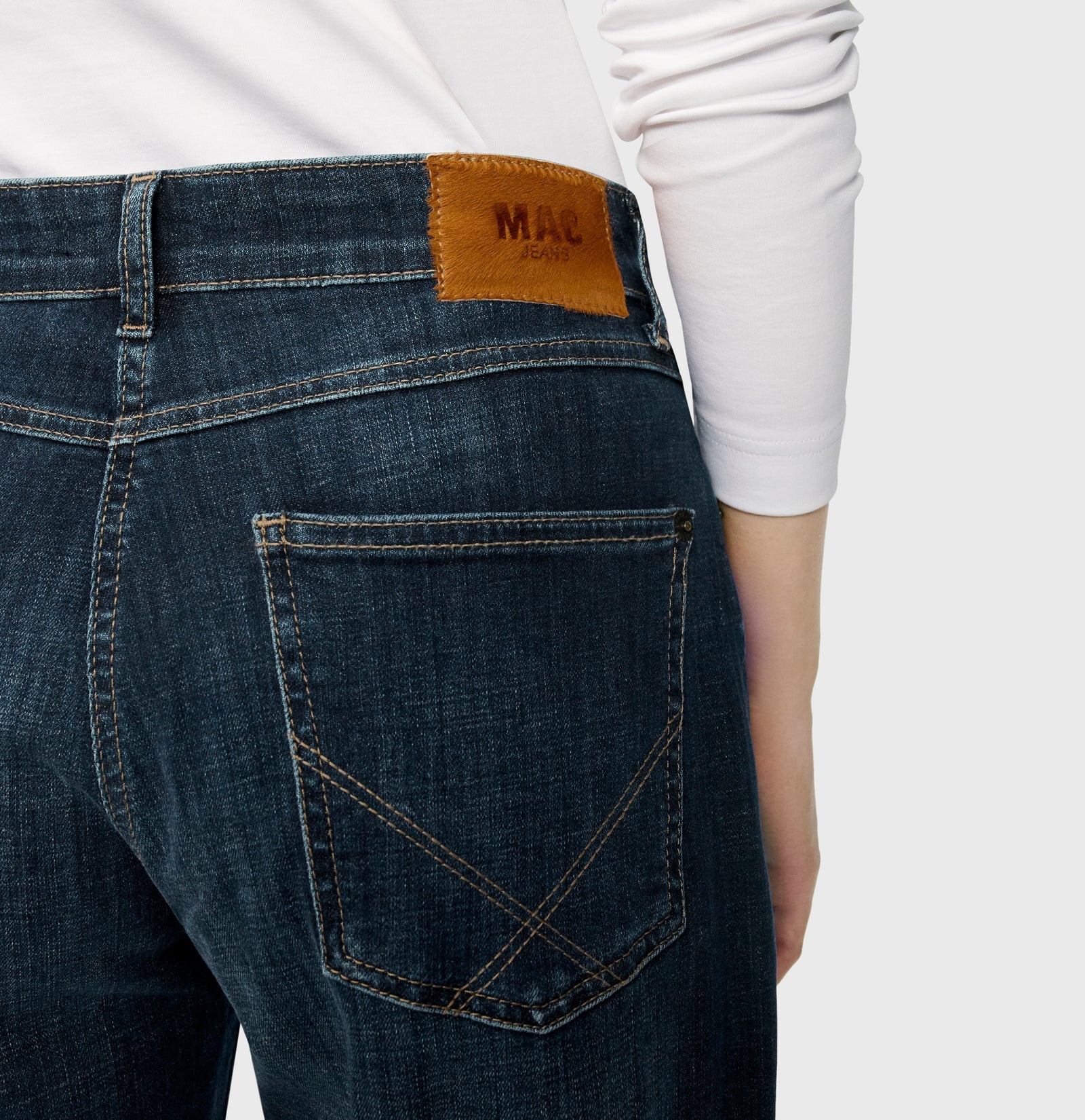 Mac Jeans Jeans Gina Straight - Moonlight Blue Basic Wash