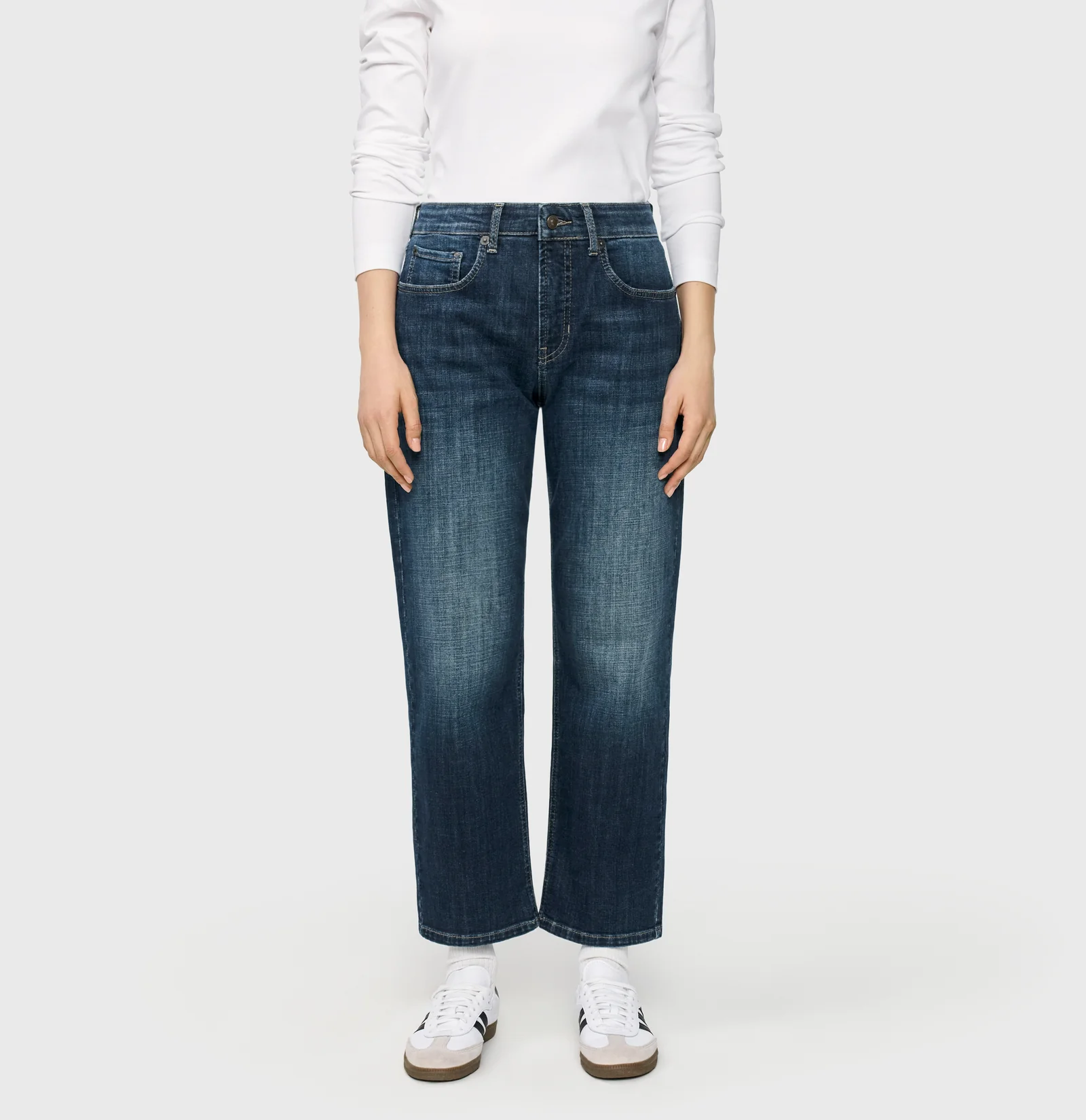 Mac Jeans Jeans Gina Straight - Moonlight Blue Basic Wash