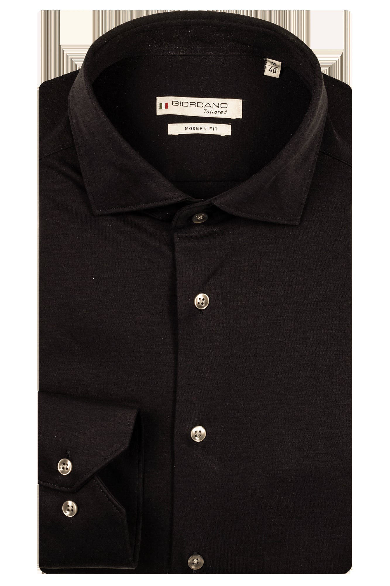 Giordano Liquid Cotton Overhemd - Black
