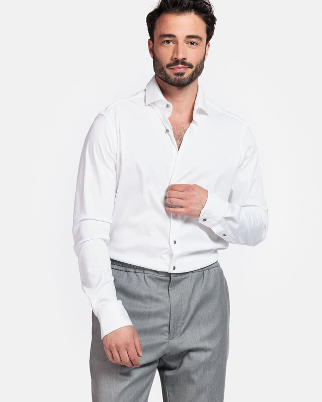 Giordano Liquid Cotton Overhemd - White