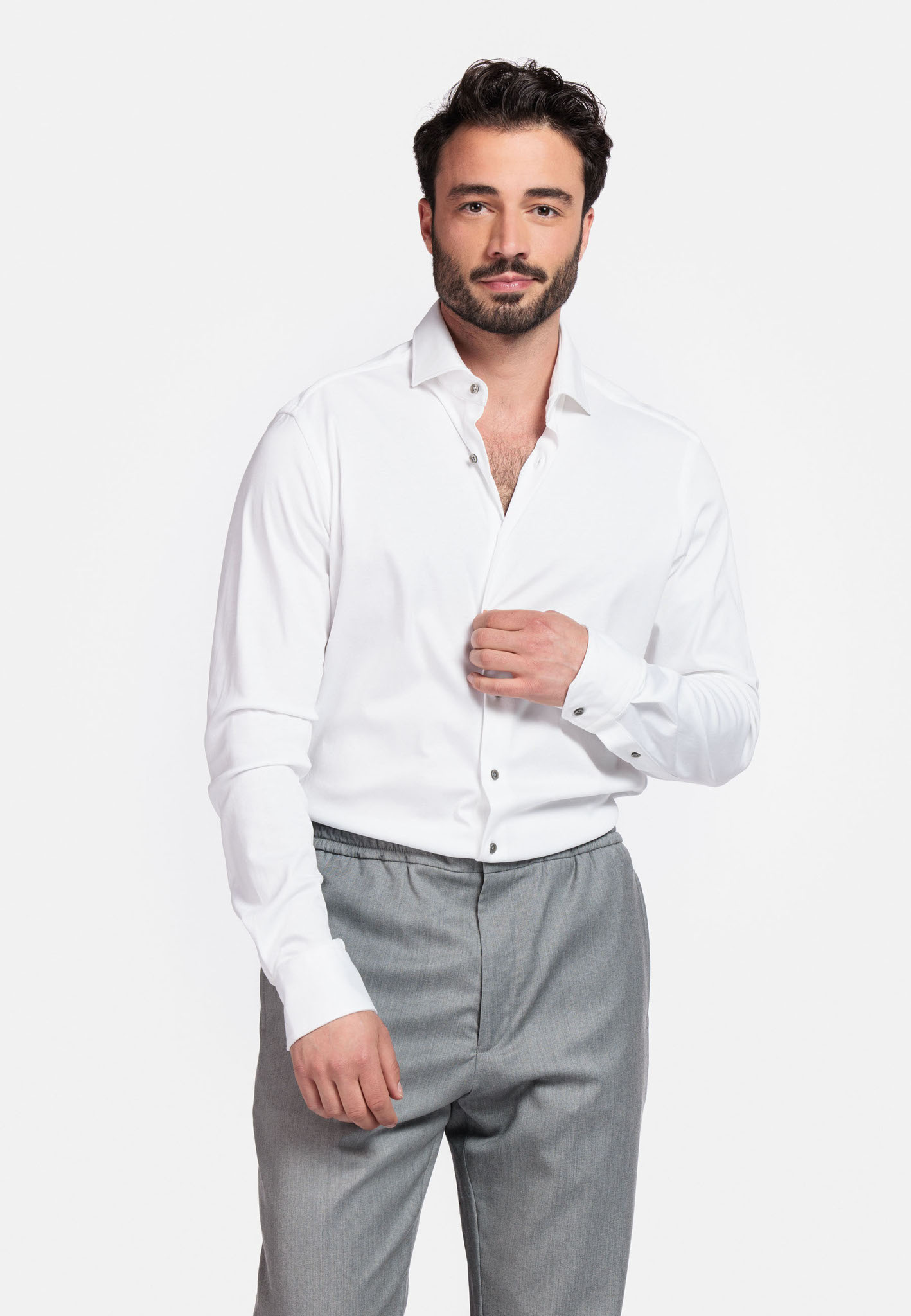 Giordano Liquid Cotton Overhemd - White