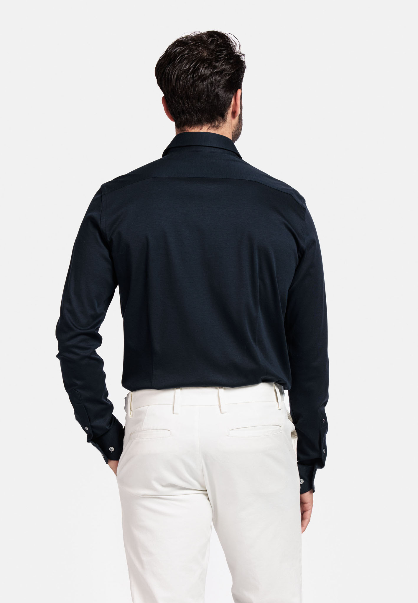 Giordano Liquid Cotton Shirt - Navy