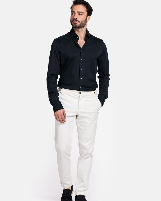 Giordano Liquid Cotton Overhemd - Navy