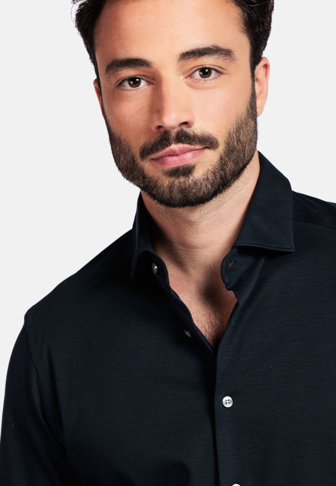 Giordano Liquid Cotton Overhemd - Navy