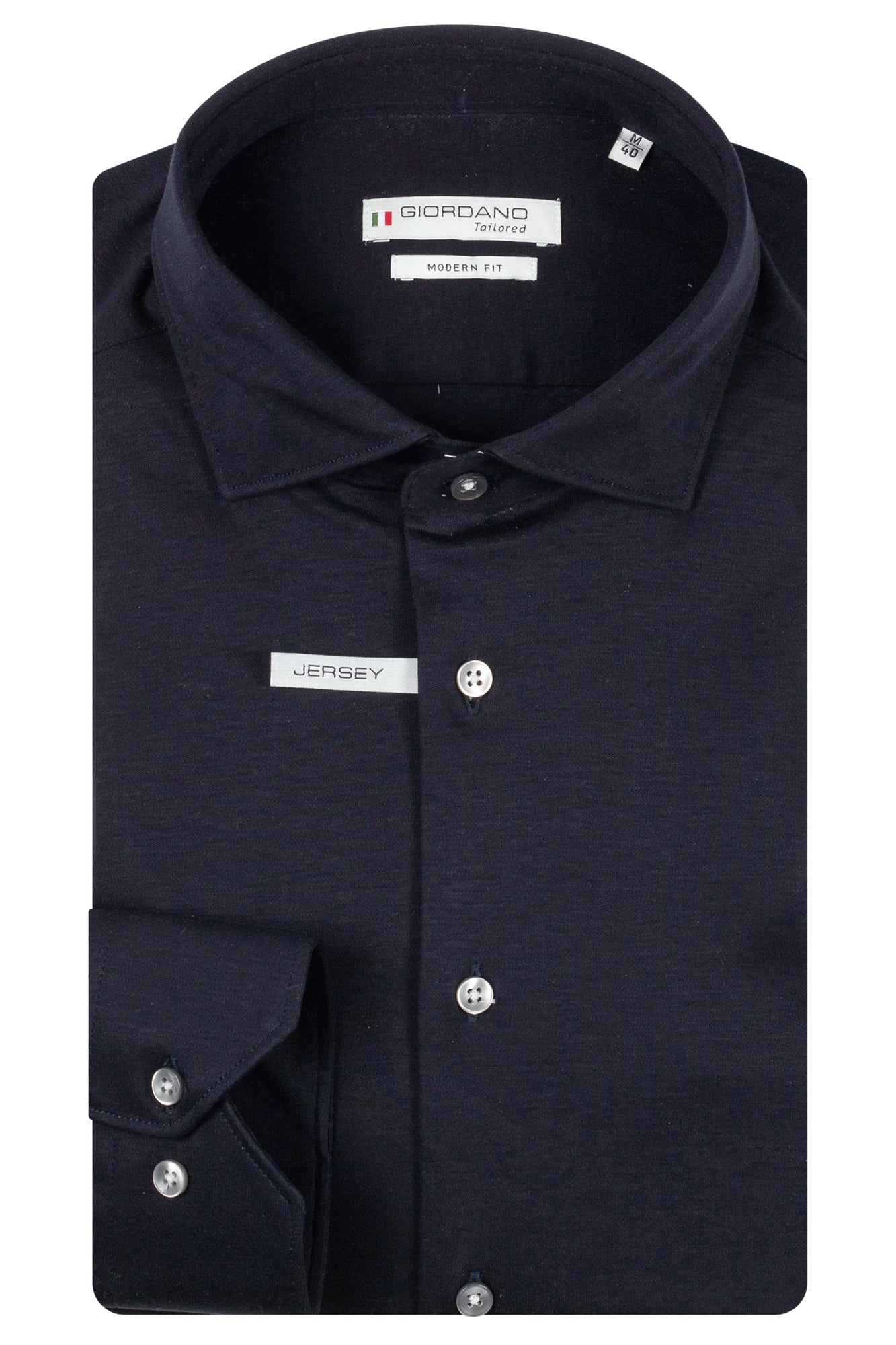 Giordano Liquid Cotton Overhemd - Navy