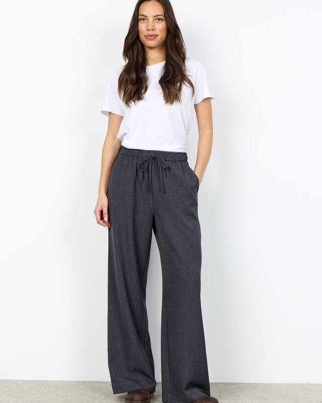 Soyaconcept Pants Ann 5-C - Dark Earth Melange