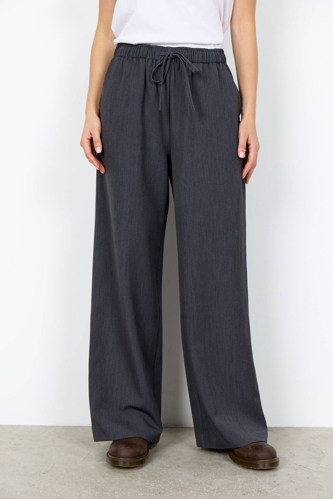 Soyaconcept Pants Ann 5-C - Dark Earth Melange