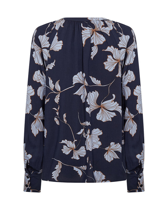 Soyaconcept Blouse Hamida AOP 3 - Navy Combi