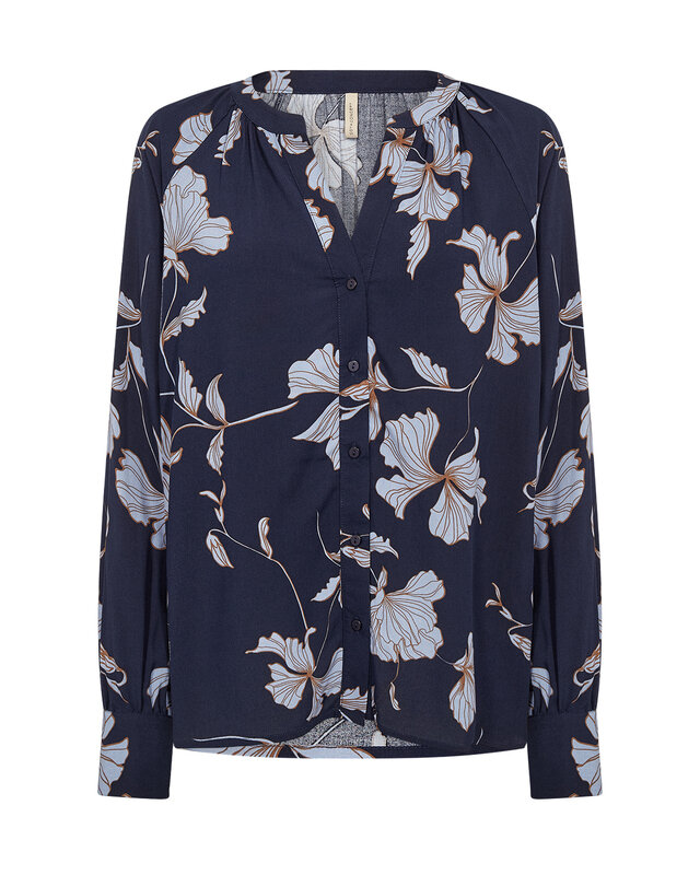 Soyaconcept Blouse Hamida AOP 3 - Navy Combi