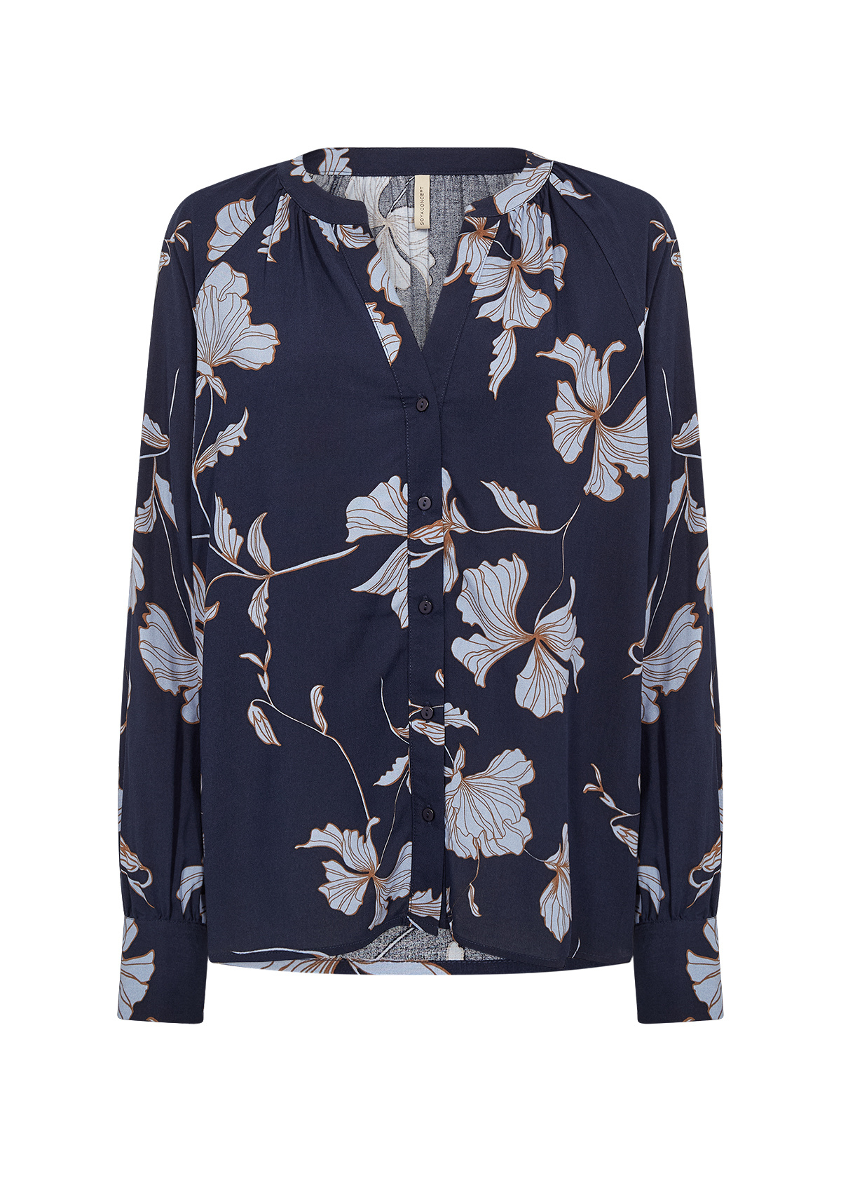 Soyaconcept Bluse Hamida AOP 3 - Navy Combi
