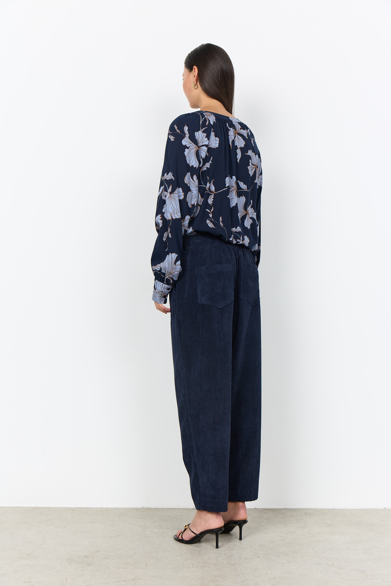 Soyaconcept Bluse Hamida AOP 3 - Navy Combi