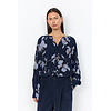 Bluse Hamida AOP 3 - Navy Combi