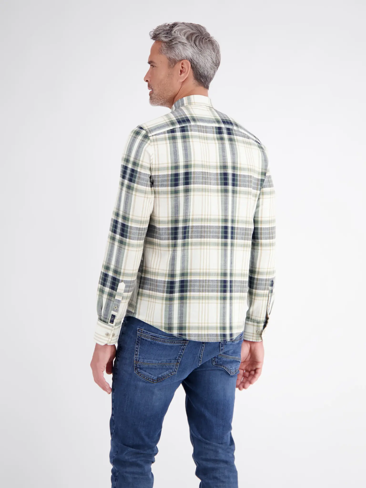 Lerros Checked Shirt - Broken White