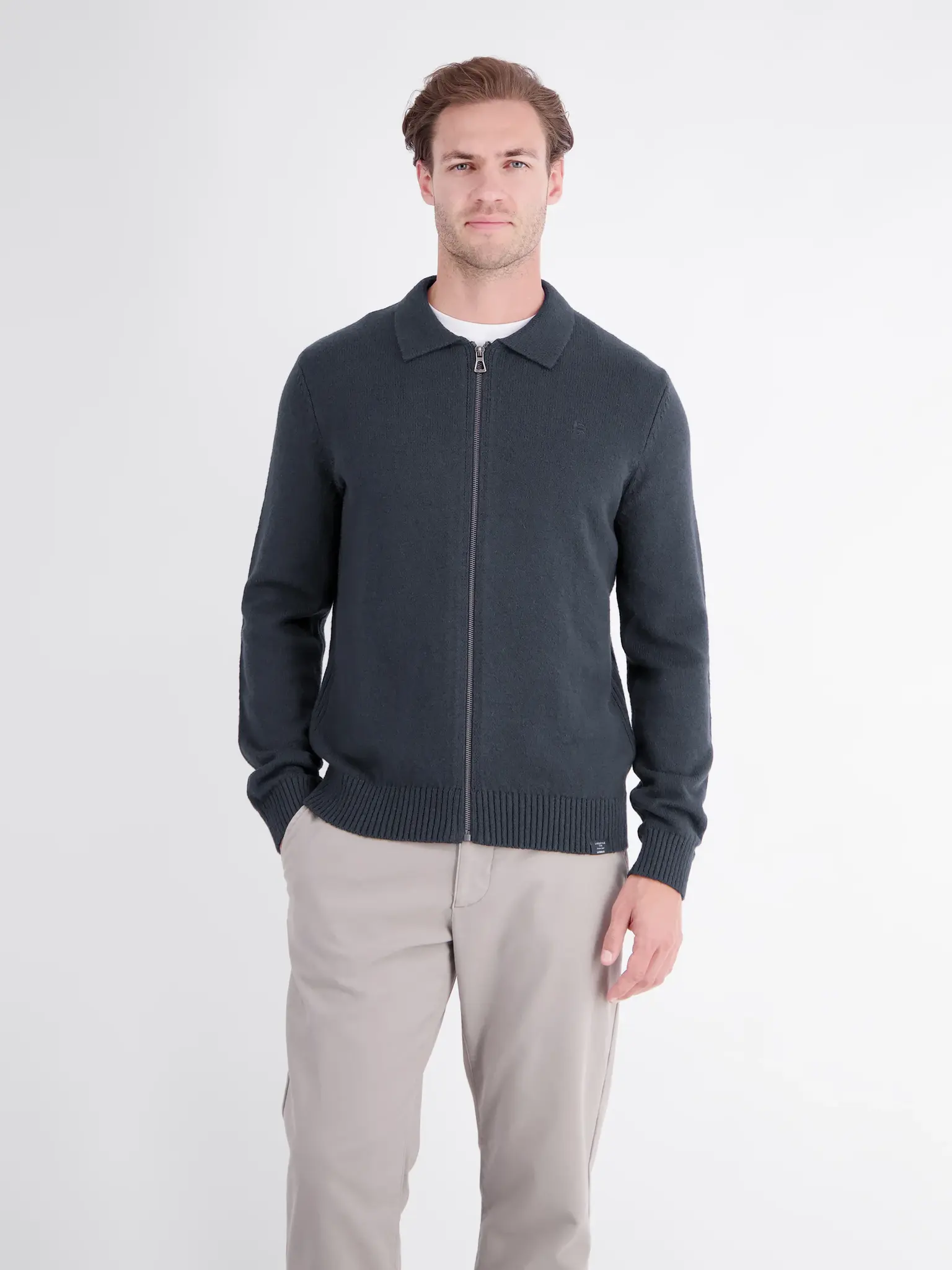 Lerros Sporty Knit Cardigan - Classic Navy