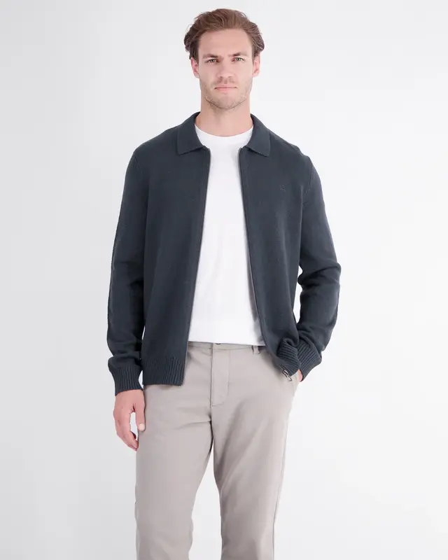 Lerros Sporty Knit Cardigan - Classic Navy