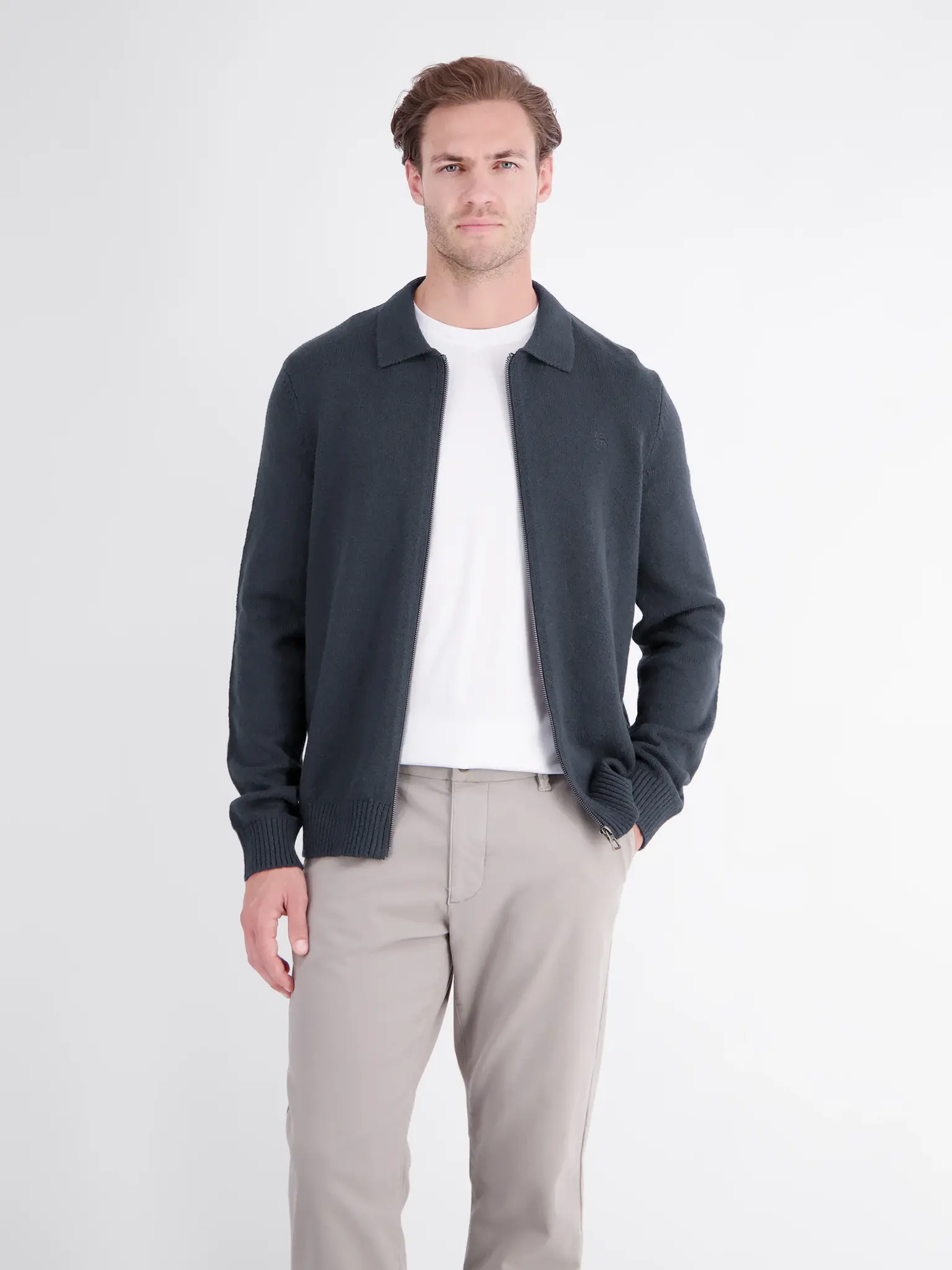 Lerros Sporty Knit Cardigan - Classic Navy