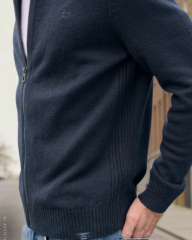 Lerros Sportief Gebreid Vest - Classic Navy