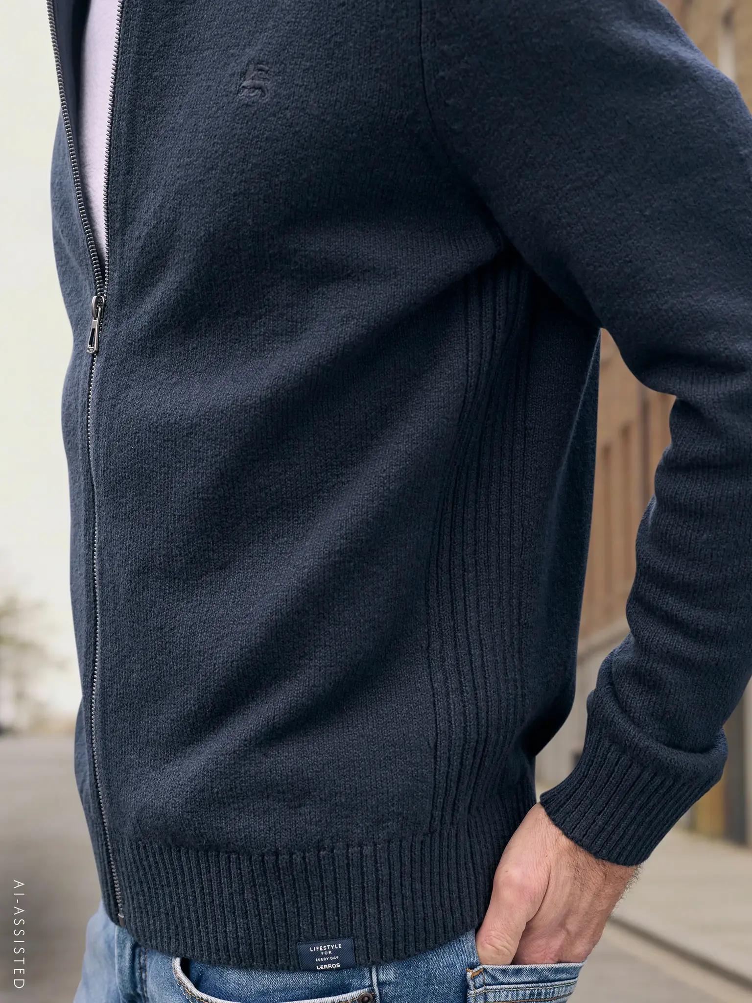 Lerros Sportief Gebreid Vest - Classic Navy