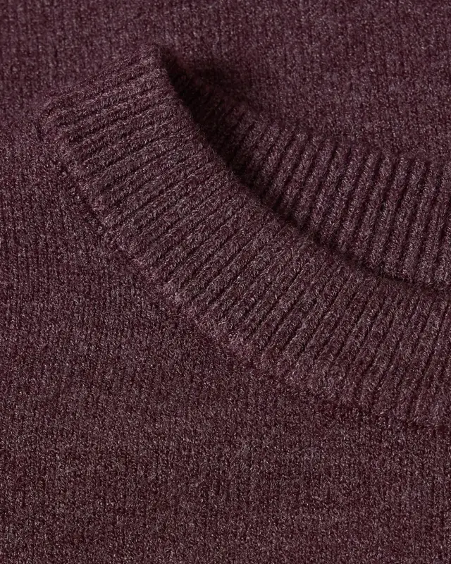 Street One Trui met 3/4-Mouw - Rustic Rouge Melange