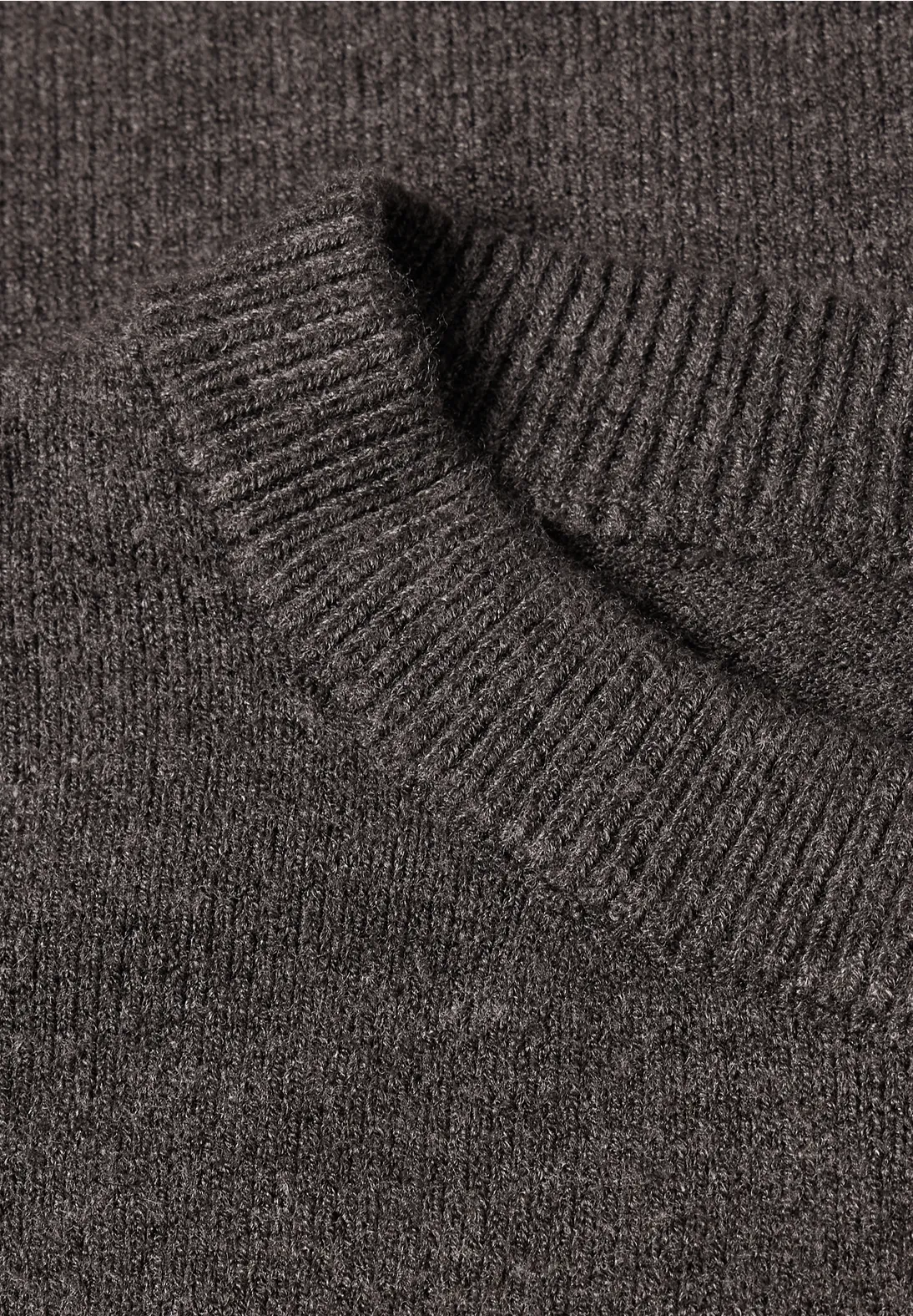 Street One Jumper with 3/4-Sleeve - Black Coffee Melange