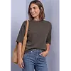 Jumper with 3/4-Sleeve - Black Coffee Melange