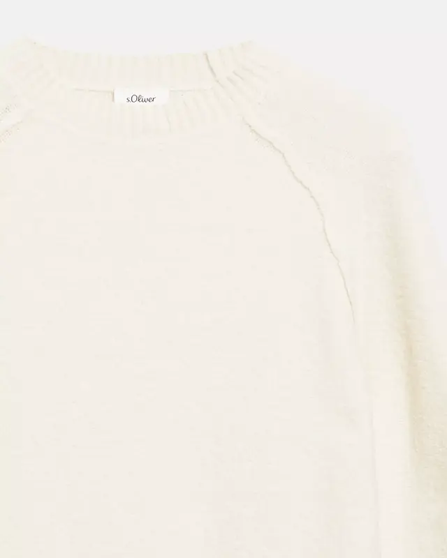 S. Oliver Bouclé Trui - Cream