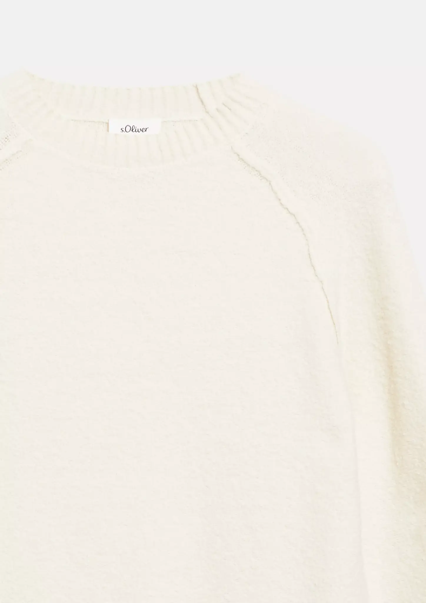 S. Oliver Bouclé Jumper - Cream