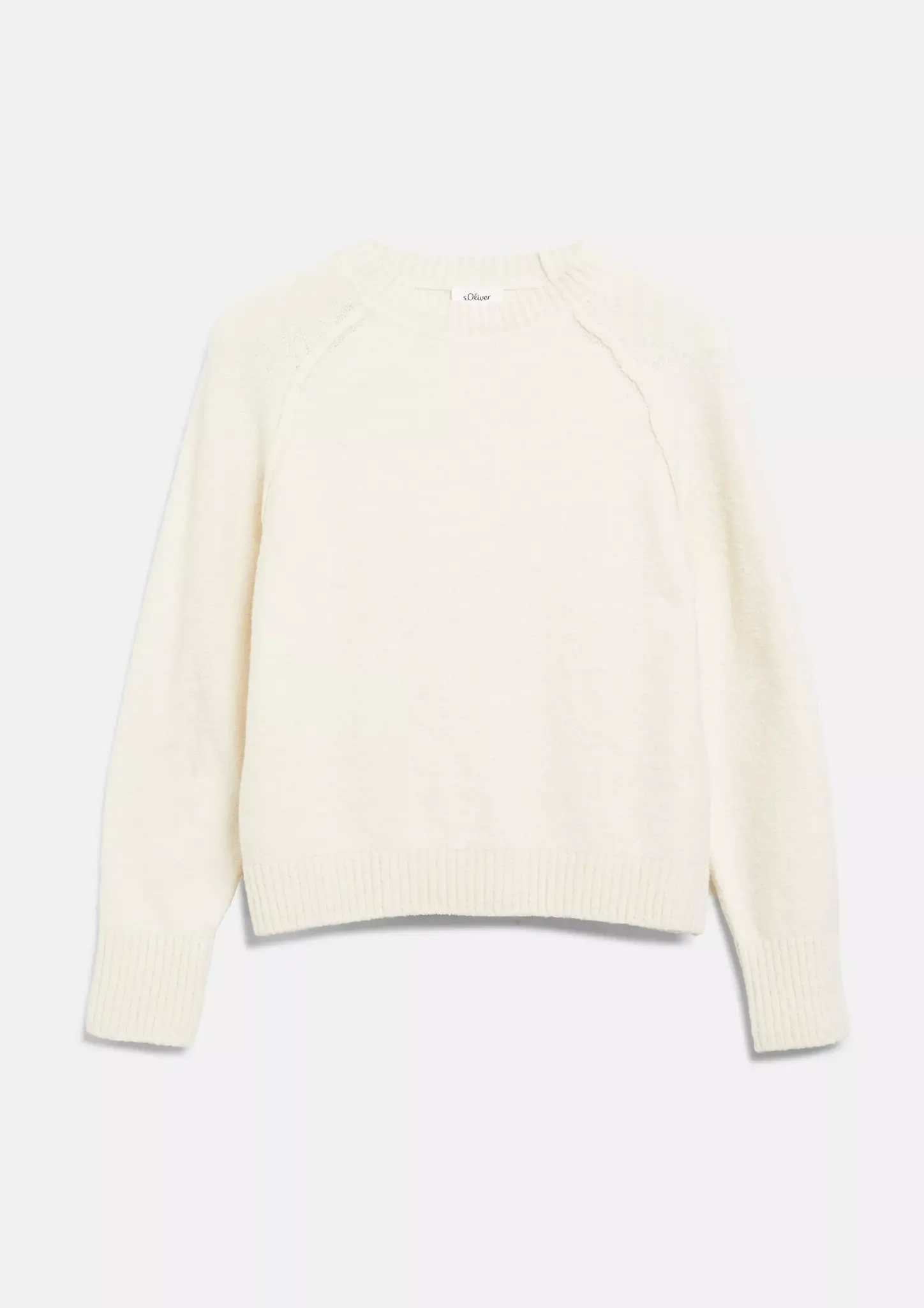 S. Oliver Bouclé Trui - Cream