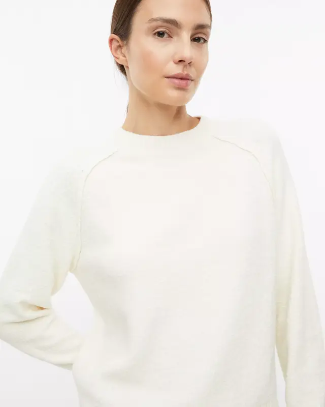 S. Oliver Bouclé Trui - Cream