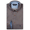 Shirt Geometric Print - Chocolate Brown